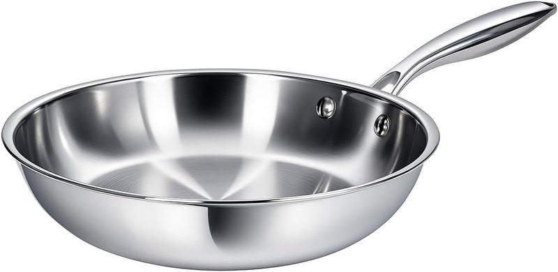 Prestige Infinity Tri Ply Stainless Steel 28cm Fry Pan - Induction Compatible - Image 1